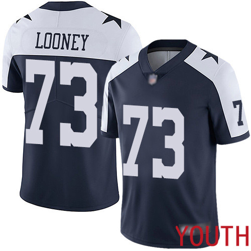 Youth Dallas Cowboys Limited Navy Blue Joe Looney Alternate #73 Vapor Untouchable Throwback NFL Jersey->youth nfl jersey->Youth Jersey